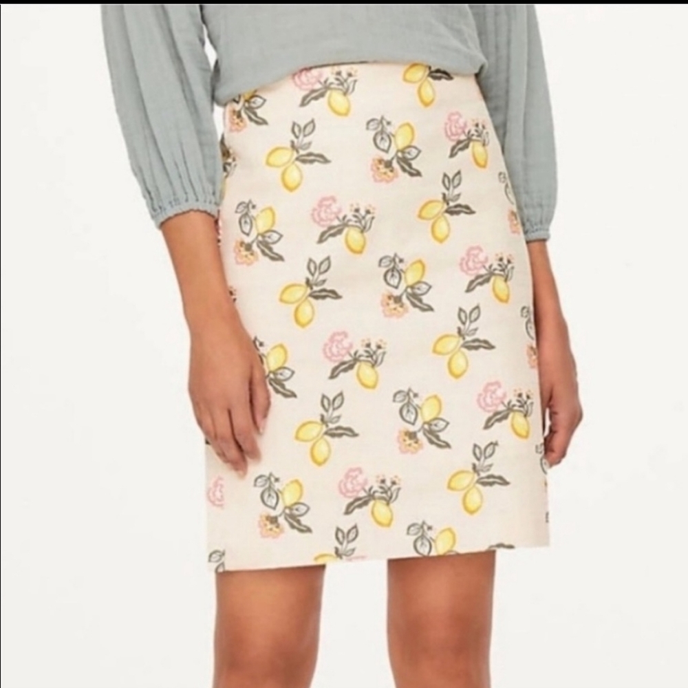 Loft Lemon Skirt